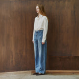 SIJN6120 Barrel Wide Curved Jeans_Medium blue