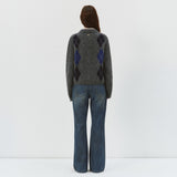 SIJN6123 Bell-Flare Denim_Medium blue