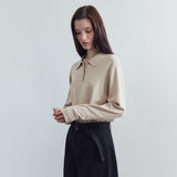 SIKN2136 Classic Collar Knit_Beige
