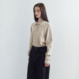 SIKN2136 Classic Collar Knit_Beige