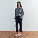 SIKN2136 Classic Collar Knit_Charcoal
