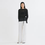 SIKN2149 String sheer Knit_Black