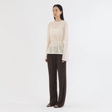 SIKN2149 String sheer Knit_Ivory