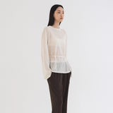 SIKN2149 String sheer Knit_Ivory