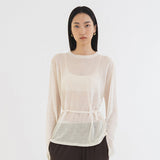 SIKN2149 String sheer Knit_Ivory