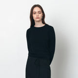 SIKN2175 Basic Round Neck Long Sleeve Knit_Black