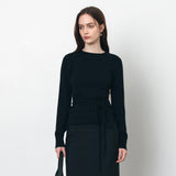 SIKN2179 Strap U-Neck Sleeveless Knit_Black