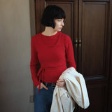 SIKN2179 Strap U-Neck Sleeveless Knit_Red
