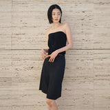 SIKN2180 Fluid Tube Top Knit_Black