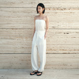 SIKN2180 Fluid Tube Top Knit_White