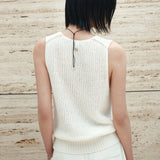 SIKN2191 Linen Blend Sleeveless Knit_Ivory
