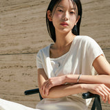 SIKN2192 Draped Wrap Knit Top_Ivory
