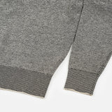 SIKN2199 Wool-Blend Striped Zip-Up Knit_Black