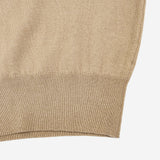SIKN2200 Wool-Blend High-Neck Zip-Up Knit_Beige