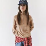 SIKN2200 Wool-Blend High-Neck Zip-Up Knit_Beige