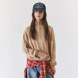SIKN2200 Wool-Blend High-Neck Zip-Up Knit_Beige