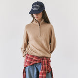 SIKN2200 Wool-Blend High-Neck Zip-Up Knit_Beige