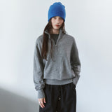 SIKN2200 Wool-Blend High-Neck Zip-Up Knit_Melange gray