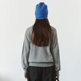 SIKN2200 Wool-Blend High-Neck Zip-Up Knit_Melange gray