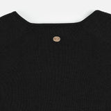SIKN2202 Soft Wool Deep V-Neck Knit_Black
