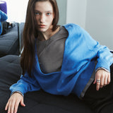 SIKN2202 Soft Wool Deep V-Neck Knit_Pastel blue