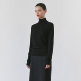 SIKN2205 Soft Slim Turtleneck Knit_Black