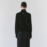 SIKN2205 Soft Slim Turtleneck Knit_Black