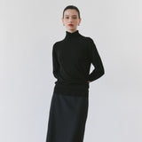 SIKN2205 Soft Slim Turtleneck Knit_Black