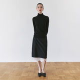 SIKN2205 Soft Slim Turtleneck Knit_Black