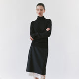 SIKN2205 Soft Slim Turtleneck Knit_Black