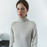 SIKN2205 Soft Slim Turtleneck Knit_Olive gray