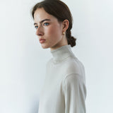 SIKN2205 Soft Slim Turtleneck Knit_Olive gray