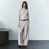 SIKN2205 Soft Slim Turtleneck Knit_Rose gray