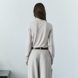 SIKN2205 Soft Slim Turtleneck Knit_Rose gray