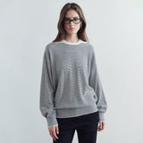 SIKN2207 Wool-Blend Preppy Striped Knit_Cream