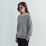 SIKN2207 Wool-Blend Preppy Striped Knit_Cream