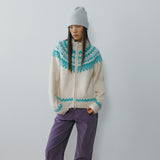 SIKN2216 Indian Jacquard Zip-Up Knit_Cream
