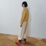 SIKN2217 Wool Blend Zip-Up Knit_Butter yellow