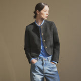 SIOT4100 Classic Tweed Jacket_Black