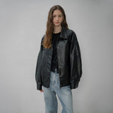 SIOT4141 Urban Fake Leather Jacket_Black