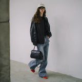 SIOT4141 Urban Fake Leather Jacket_Black