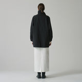 SIOT4152 High Neck Half Trench Coat_Charcoal