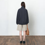 SIOT4182 High Neck Button Blouson_Navy