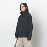 SIOT4182 High Neck Button Blouson_Navy