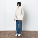 SIOT4184 Belted Half Trench Jacket_Cream