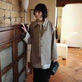 SIOT4184 Belted Half Trench Jacket_Greige