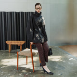SIOT4184 Belted Half Trench Jacket_Black