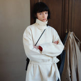 SIOT4184 Belted Half Trench Jacket_Cream