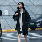 SIOT4190 Fake Leather Half Jacket_Black
