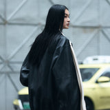 SIOT4190 Fake Leather Half Jacket_Black